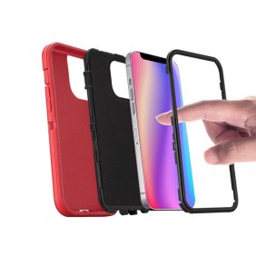 Outdoor Red Shockproof Case Compatible for iPhone Series