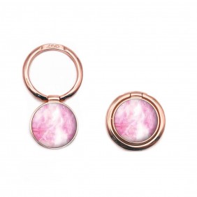 Phone Adhesive Ring Stand Pink Marble