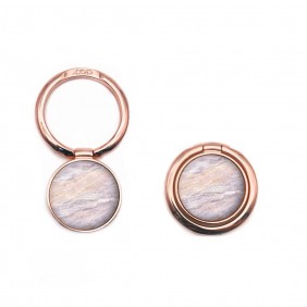 Phone Adhesive Ring Stand Light Pink Marble